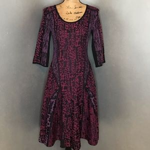 Nic + Zoe Abstract Twirl Dress Size -Small $98